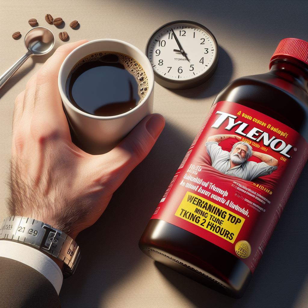 how long after taking tylenol can i drink coffee