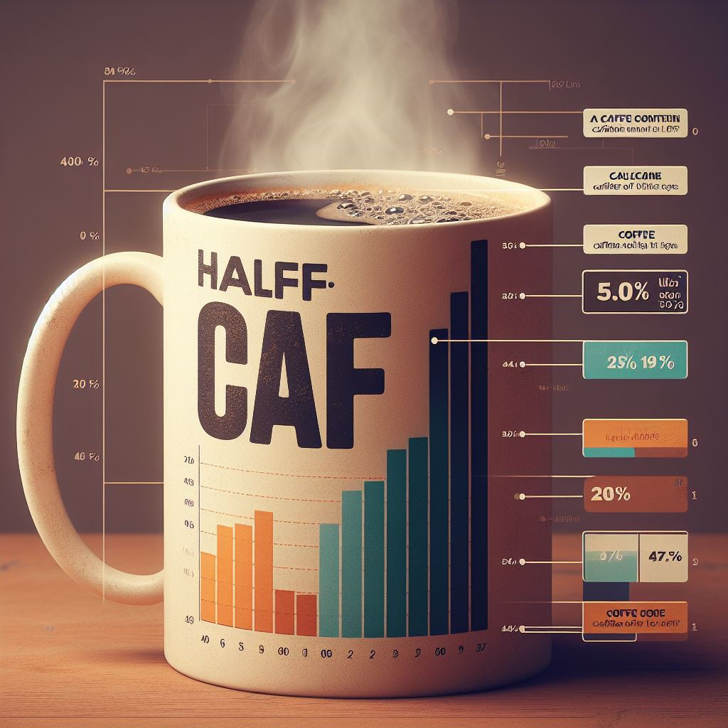 How much caffeine in half caff coffee